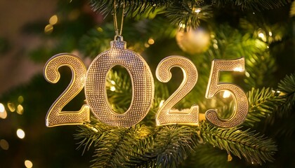 2025 new year celebration ornament