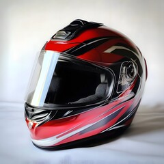 Fototapeta premium Motorcycle helmet protective safety Motorbike headgear