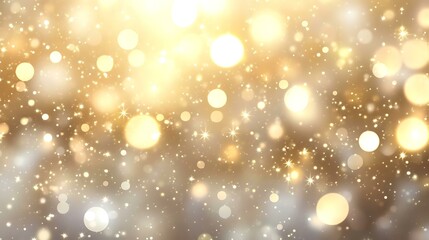 Golden Bokeh Festive Background