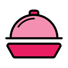 Event Planning and Management Icon Set - Flat Style with Bold Outlines and Bright Colors