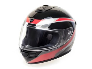Isolated Motorcycle helmet gear protective safety BIker gear