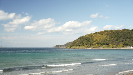 海水浴場（ビーチ）からの海の景色