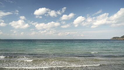海水浴場（ビーチ）からの海の景色