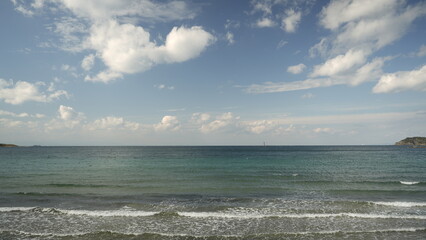 海水浴場（ビーチ）からの海の景色