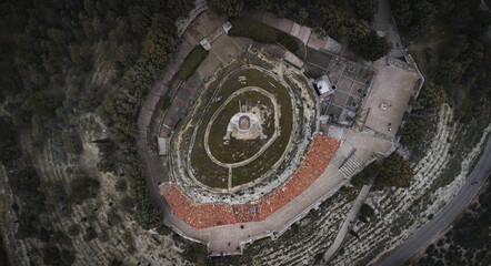 Estatua vista desde arriba