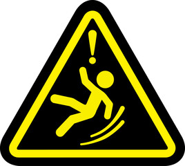 足元注意の標識