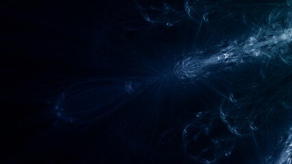 futuristische energievoll blau leuchtende Hintergrundgrafik, Technologie, Wissenschaft, KI, künstliche Intelligenz, Fortschritt, Forschung, Daten, Internet, digital, schwarz