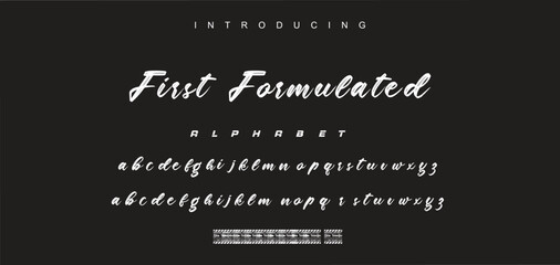 Handwritten Brush font for lettering quotes. Hand drawn brush style modern calligraphy.