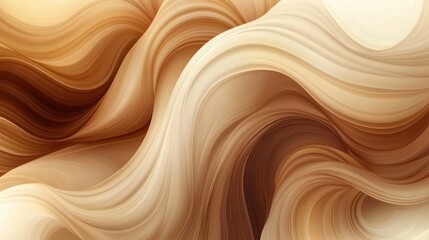 Abstract waves of warm, earthy tones create a flowing, textured background.