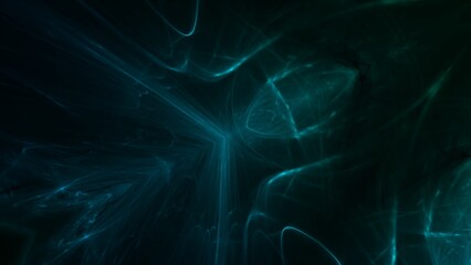 mystisches futuristisches symmetrisches türkises Design-Muster, Technologie, Hintergrund, Illusion, Wissenschaft