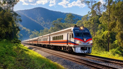 Train journeys showcase scenic routes and comfort.