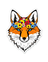 Fototapeta premium red fox head