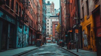 Fototapeta premium Urban exploration unveils hidden gems in cities.