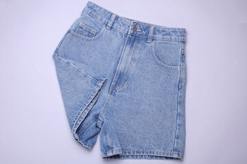 blue jeans isolated on white