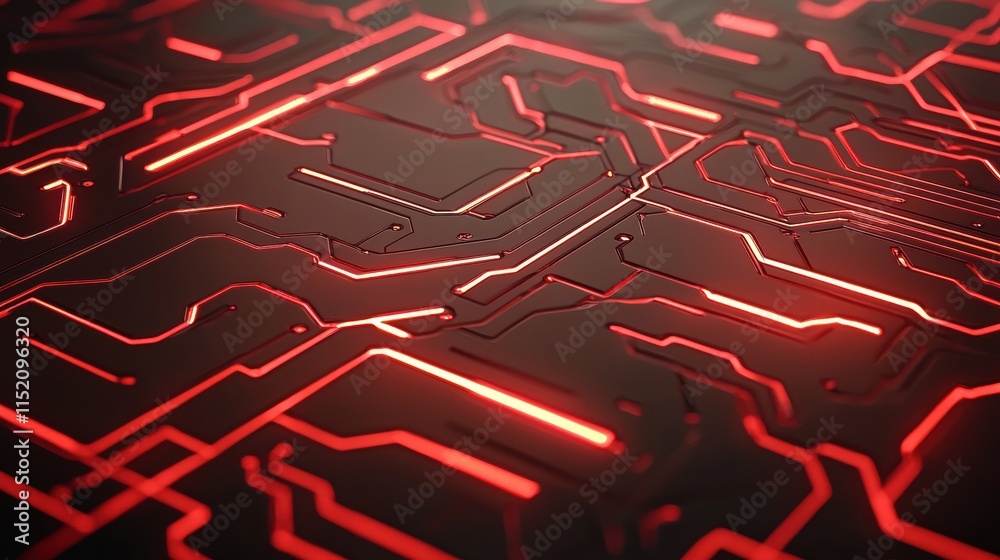 Poster dynamic glowing futuristic interface with waveform patterns and textures