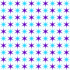 Blue Purple Stars Geometric Pattern Modern Shapes Background