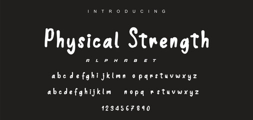 Abstract Marker Brush Font, Beach and Surf Font, include Uppercase and Lowercase Symbols