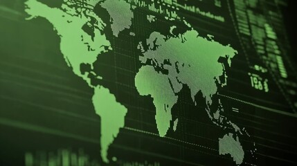 Obraz premium financial stock market graph on technology abstract background 