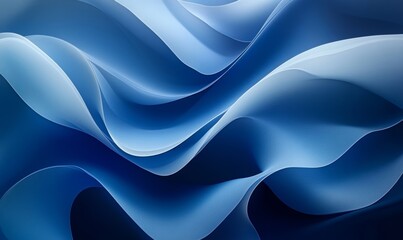 Obraz premium Abstract Blue Gradient Background, Generative AI