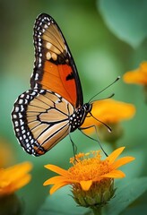 Fototapeta premium Butterfly in the flower