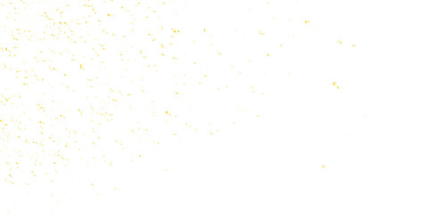 Abstract doted and confetti golden glitter and dust particles splatter on transparent background. Dust golden grunge background. Vector illustration