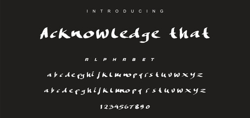 Best Alphabet Painting Paint Brush Beauty Script Logotype Font lettering handwritten