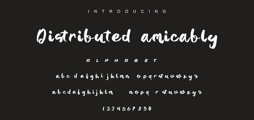 Best Alphabet Painting Paint Brush Beauty Script Logotype Font lettering handwritten