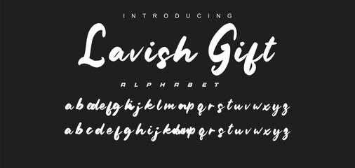 Best Alphabet Painting Paint Brush Beauty Script Logotype Font lettering handwritten