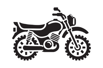 Fototapeta premium Vintage Motorbike Silhouette for Retro Artworks