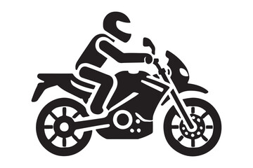Fototapeta premium Customizable Motorbike Silhouette for Designers