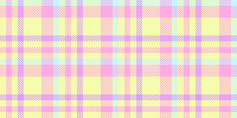 Hispanic tartan pattern seamless, outfit texture check background. Cut out fabric vector textile plaid in lime and pink colors.