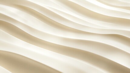 Obraz premium Smooth, elegant waves of cream-colored fabric create a calming, luxurious texture for design projects.