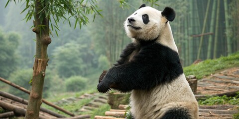 Fototapeta premium cute panda