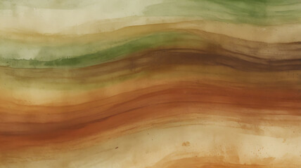 Abstract Artistic Background with Earthy and Warm Toned Wave-Like Patterns