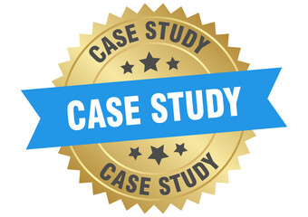 CASE STUDY label, sticker, sign