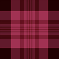 Fototapeta premium Equal background seamless texture, illustration pattern check textile. Graph plaid fabric vector tartan in red and dark colors.