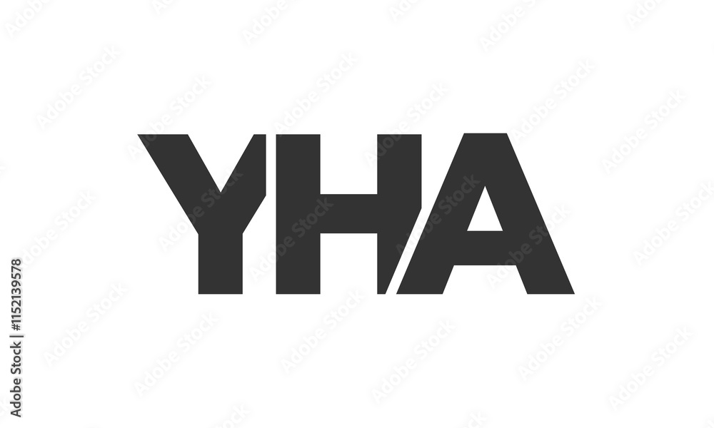 Fototapete yha logo design template with strong and modern bold text. initial based vector logotype featuring s