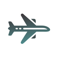 Obraz premium Airplane icon svg