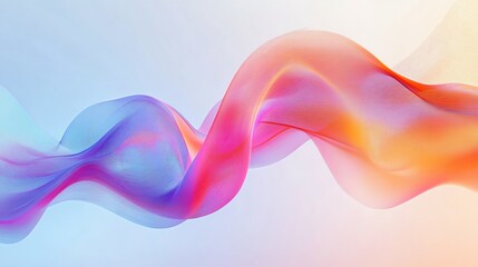 An abstract wave of vibrant colors, blending seamlessly to create a visually stunning artistic effect.