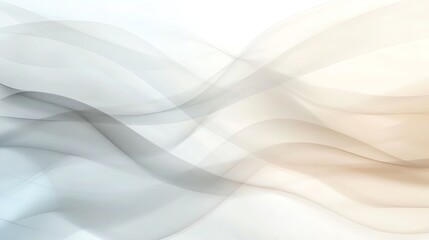 Obraz premium Abstract wave design in soft neutral tones for backgrounds, web design, or modern art projects.