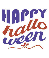 Retro, Hello Ween, Craft Design. T-shirt Design. Illustratio