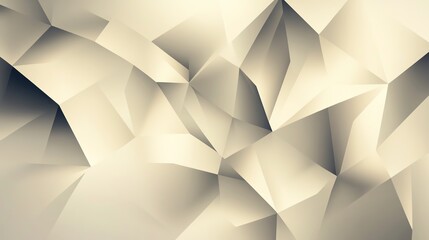 Fototapeta premium Abstract geometric shapes create a textured background with soft shades of beige and cream.