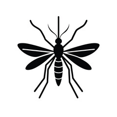 Obraz premium Symmetrical Mosquito Graphic: Modern Insect Art