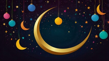 Naklejka premium background with stars