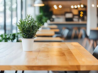 Urban cafe where workspaces shift and adapt, showcasing dynamic flexibility in contemporary business setups