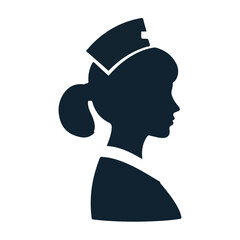  Silhouette Nurse Vector Art Illustration for Medical and Healthcare Designs