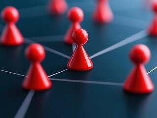 Dynamic network of interconnected businesses evolving in realtime, symbolizing adaptability in partnerships