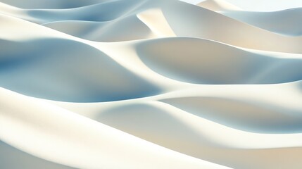 Obraz premium A serene, abstract representation of gentle undulating waves in soft colors, creating a tranquil atmosphere.