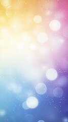 Obraz premium Soft pastel colors blend seamlessly in background, adorned with shimmering bokeh circles and delicate glitter particles, evoking a festive and dreamy atmosphere