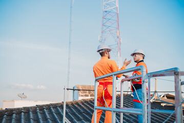 Two engineers are planning a professional solar panel installation to provide backup power to the office.